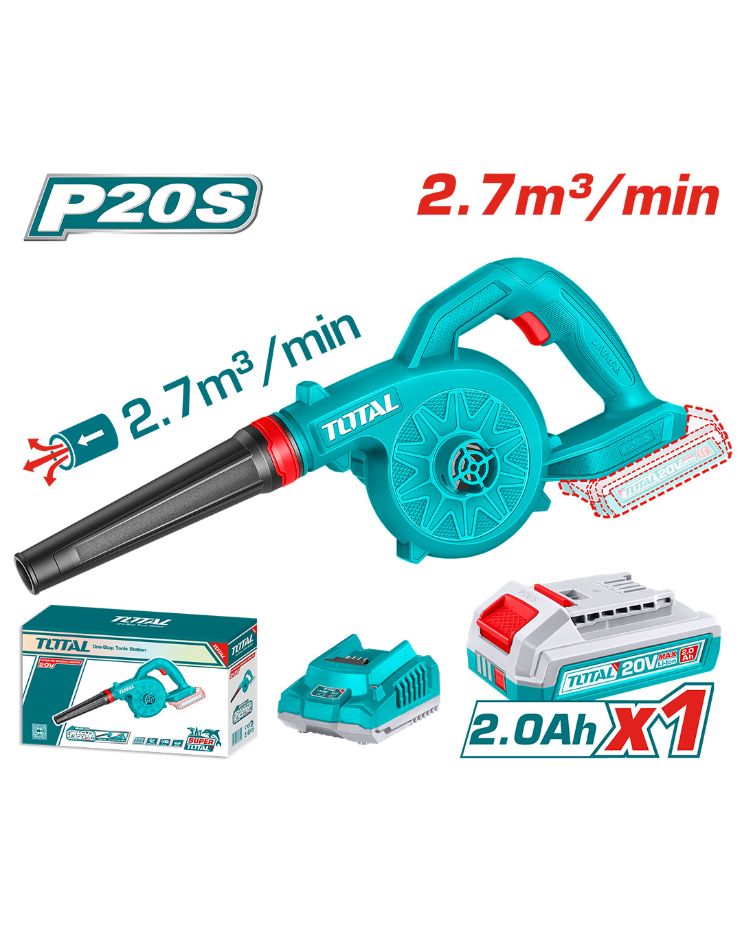 Lithium-Ion Cordless Blower 20V