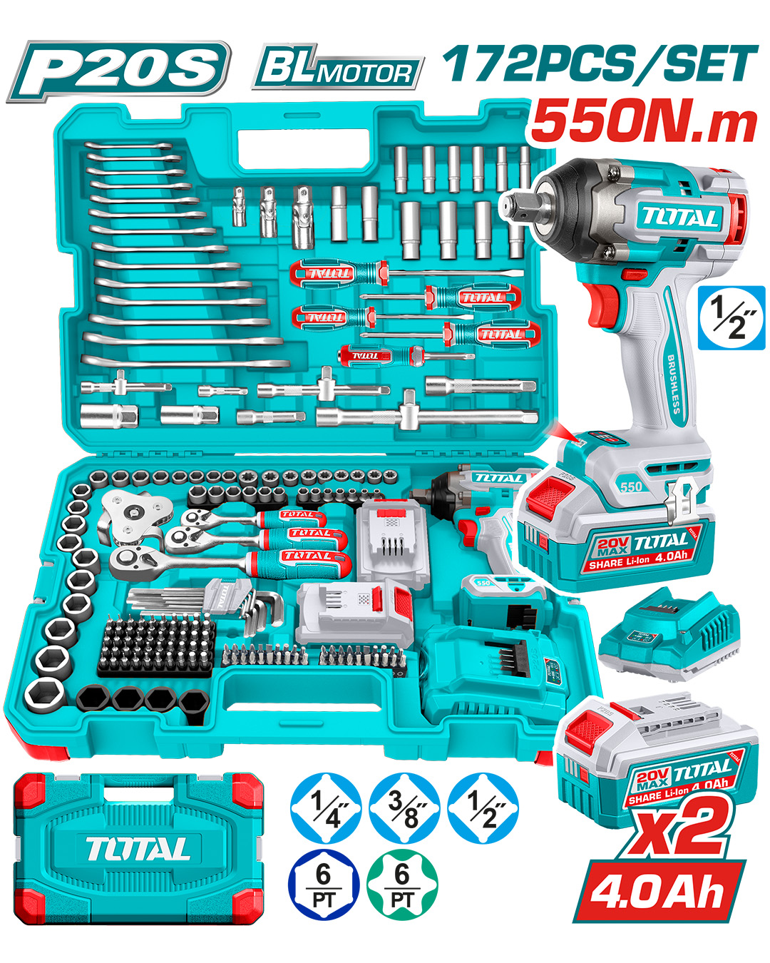 Mechanics & Hand Tool Master Set 142 Pcs