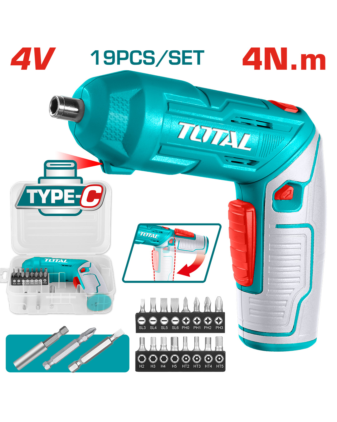 Cordless Screwdriver 4V Pen Type