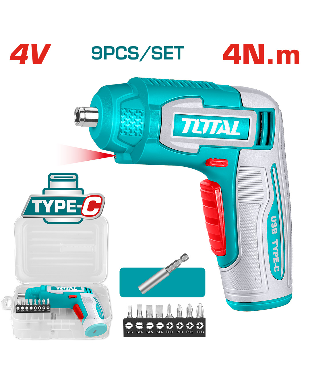 Smart Cordless Screwdriver 4V Kit