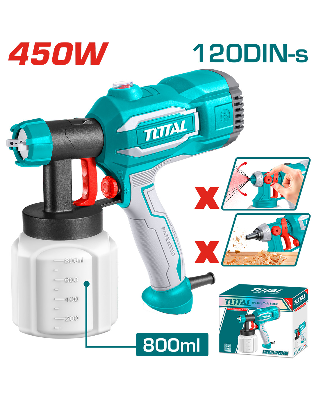 Electric HVLP Paint Sprayer 350W