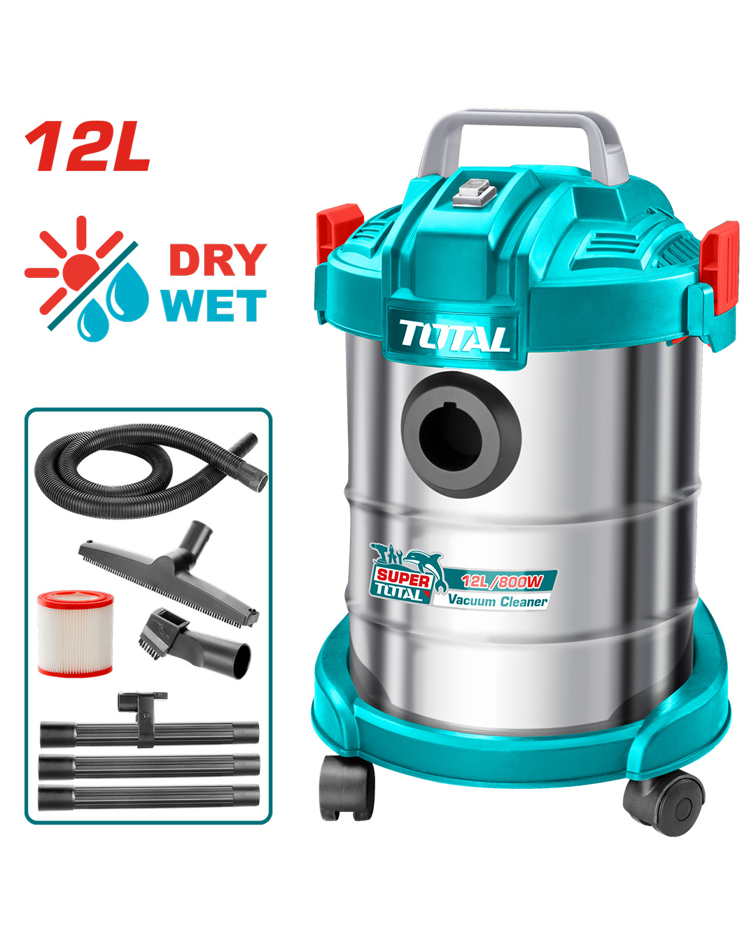 Wet & Dry Vacuum Cleaner 1200W 20L